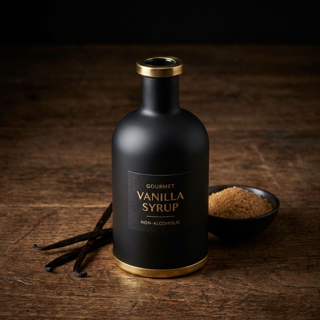 Premium gold metallic color coated glass bottle