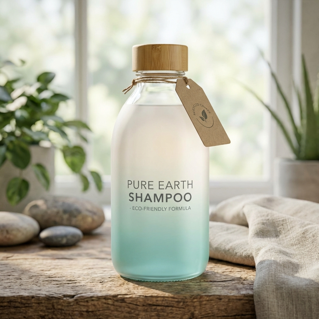 Gradient screen printed bottle with smooth color transition