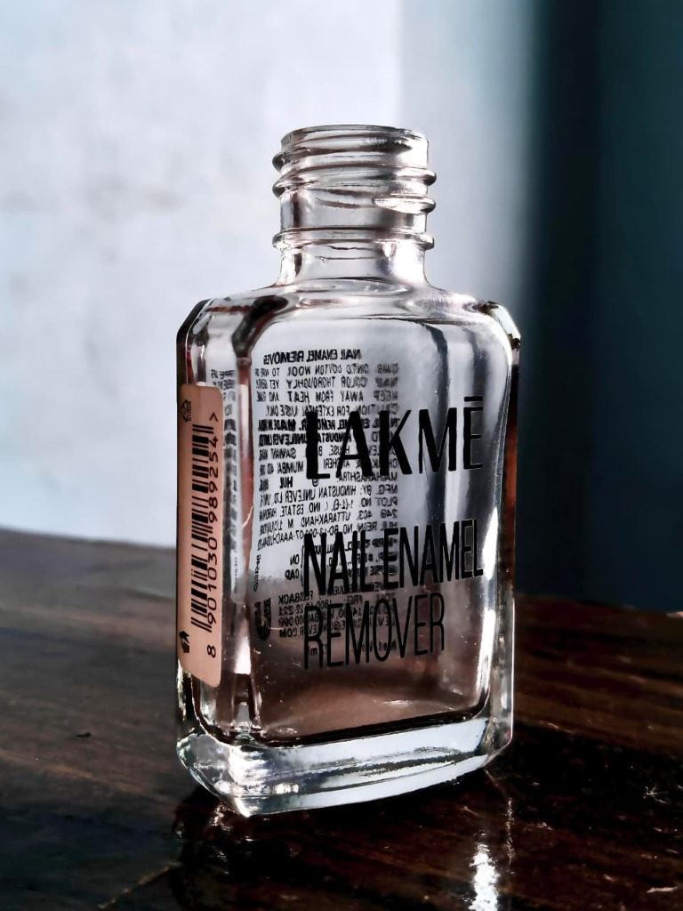 Lakme nail enamel remover with screen printed branding - real client work