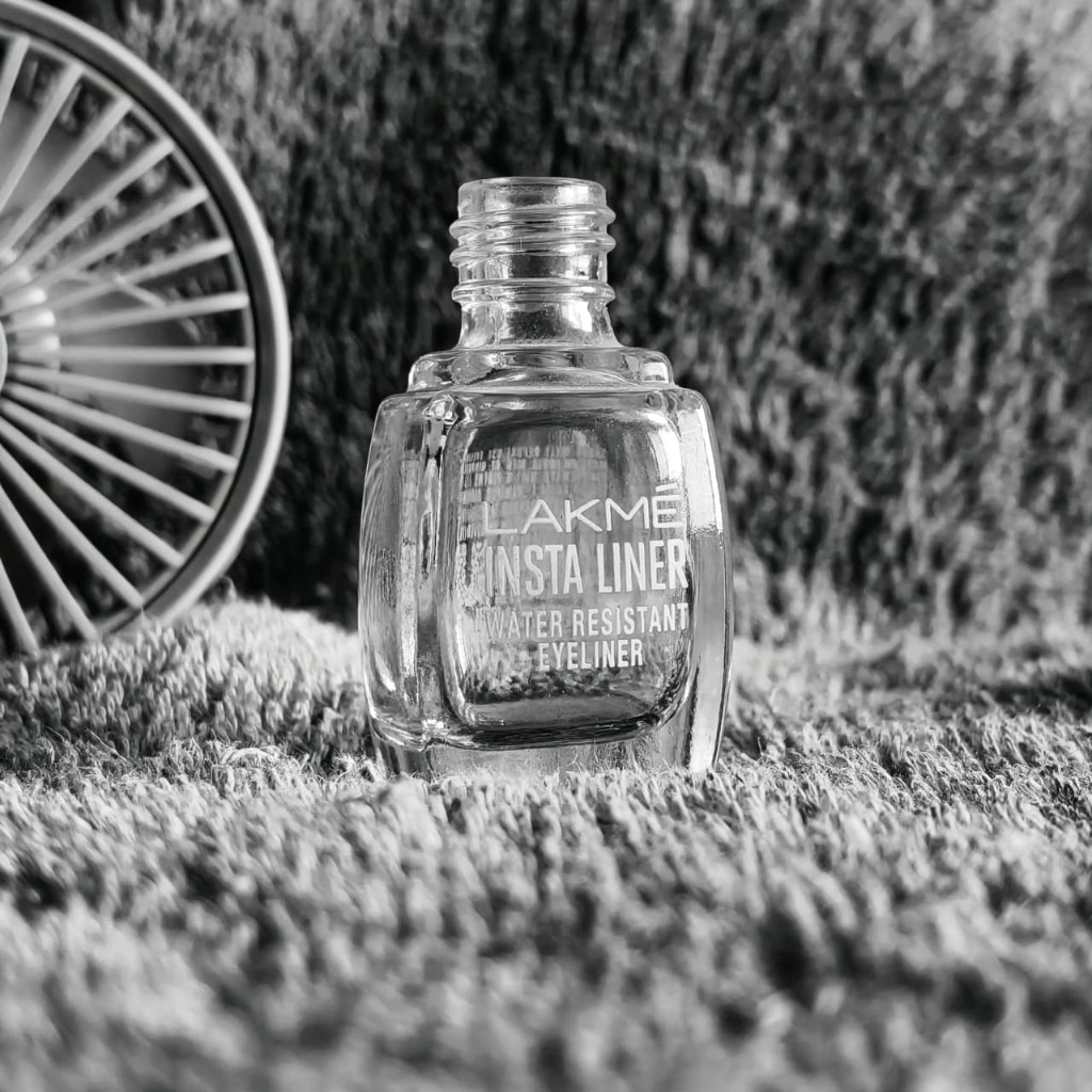 Lakme Insta liner water resistant eyeliner bottle black and white photography